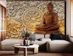 Without Frame Fiber Buddha Wall Mural