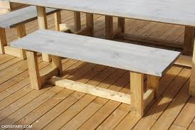 outdoor seat from scaffolding planks