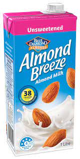 unsweetened almond milk almond breeze