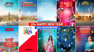 happy new year photo editing background