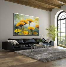 Wall Art Living Room Flower Canvas Art