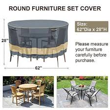 Round Patio Furniture Covers Waterproof