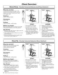 Chest Exercises Bench Press Chest Fly Bowflex Xtreme 2