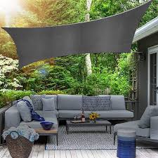 Oypla 3m X 4m Sun Shade Grey