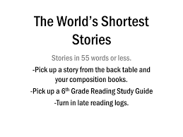 ppt the world s shortest stories
