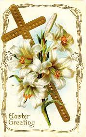 Easter #cross #antique #postcard | Vintage easter cards, Easter wallpaper, Easter greetings
