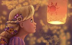 free rapunzel lantern painting