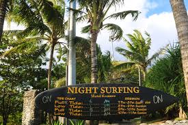 Night Surfing Keramas Beach Bali Mokum Surf Club
