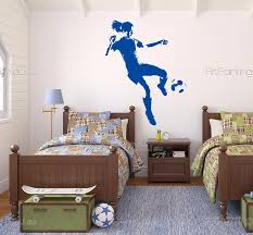 Wall Stickers Female Soccer Player