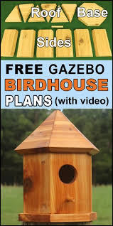 Bird House Plans Gazebo Nesting Box