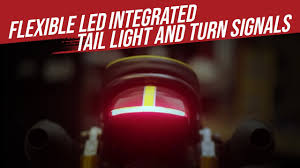 Flexible Led Integrated Tail Light Turn Signal Indicators For Custom Motorcycles