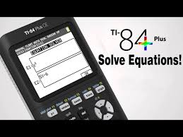 How To Solve Equations On Ti 84 Plus Ce