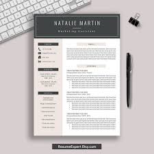 Free microsoft word template this cv template in microsoft word uses the open sans font and microsoft word's columns feature to create two neat columns which extend over a second page. Resume Template For Word Cv Template Modern Resume Etsy