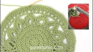 how to crochet the round tablecloth in