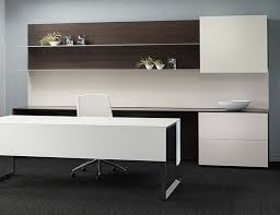 Choose from elaborate designs with plenty of drawers and storage space, or keep things simple with a more contemporary model. Modern White Chrome Executive Desk Ambience Dore