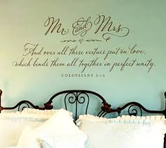Bedroom Wall Decor Mr And Mrs Wall