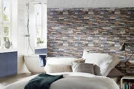 Slate Stone Brick Effect Wallpaper 3d