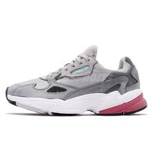 Details About Adidas Originals Falcon W Grey Trace Maroon Women Running Shoes Sneakers D96698
