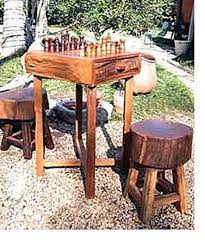 Small Chess Table 2 18 In Stump Seat