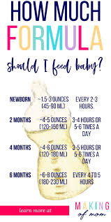 Formula Feeding Baby How Much How Often Babies Stuff
