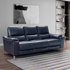 indigo bay leather power reclining sofa
