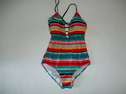 Details About Coastal Zone Jantzen 1 Pc Strappy Bahamas Swimsuit Bathing Suit Womens Large New