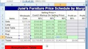 excel magic trick 285 markup on sell