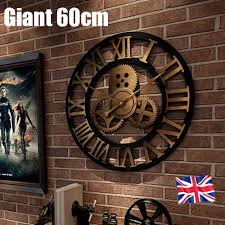 Wall Clock Giant Big Open Face Round