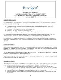 Free Rfp Letters Writing An Effective Cover Letter Free