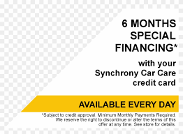 synchrony car care credit hd png