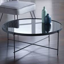 Black Oakland Round Coffee Table With