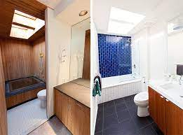 before after a dingy 1970s bathroom