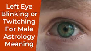 left eye blinking or twitching for male