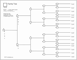 Fillable 6 Generation Family Tree New Genealogy Chart Free