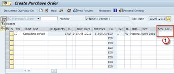service purchase order in sap me23n