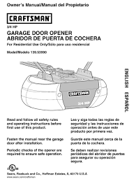 craftsman 139 5399 owner s manual pdf