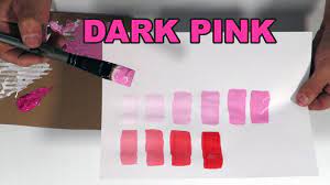make dark pink colour with paint easy