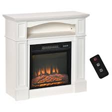 White Led Electric Fireplace