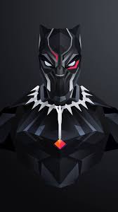 geometric vector black panther