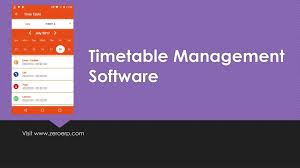 ppt timetable management software