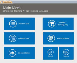 Employee Training Test Tracking Database Template Employee