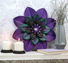 Shimmery Flower Wall Decor Projects