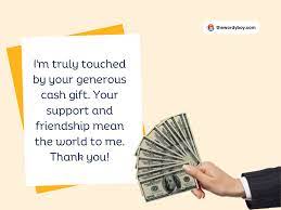 thank you messages for money gift