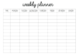 Customize Weekly Schedule Planner Templates Online Template