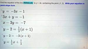 Ihe Equation Of The Line Parallel T0