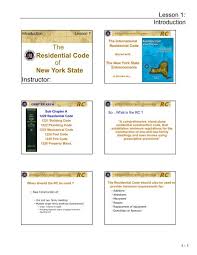 Residential Code New York State