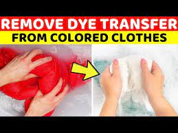 how to remove dye transfer stains from