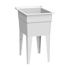 High quality instructions, videos, and email support are here to ensure your utility tub and sink experience is second to none. Ruggedtub Laundry Sink Narrow Classic White 18 In N52w 1 Rona