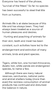 protect endangered species