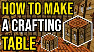 a crafting table in minecraft